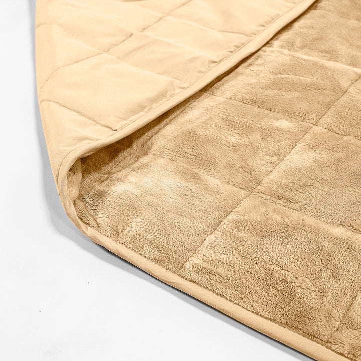Weighted Blanket for Adults - Flannel Fleece Mink 02