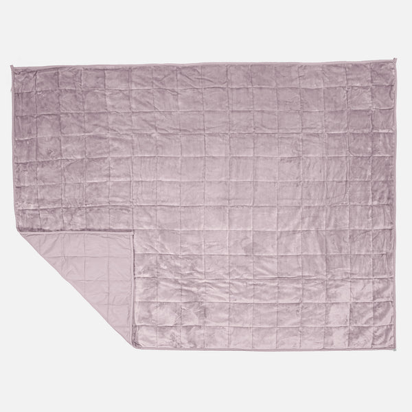 Weighted Blanket for Adults - Flannel Fleece Pale Pink 01
