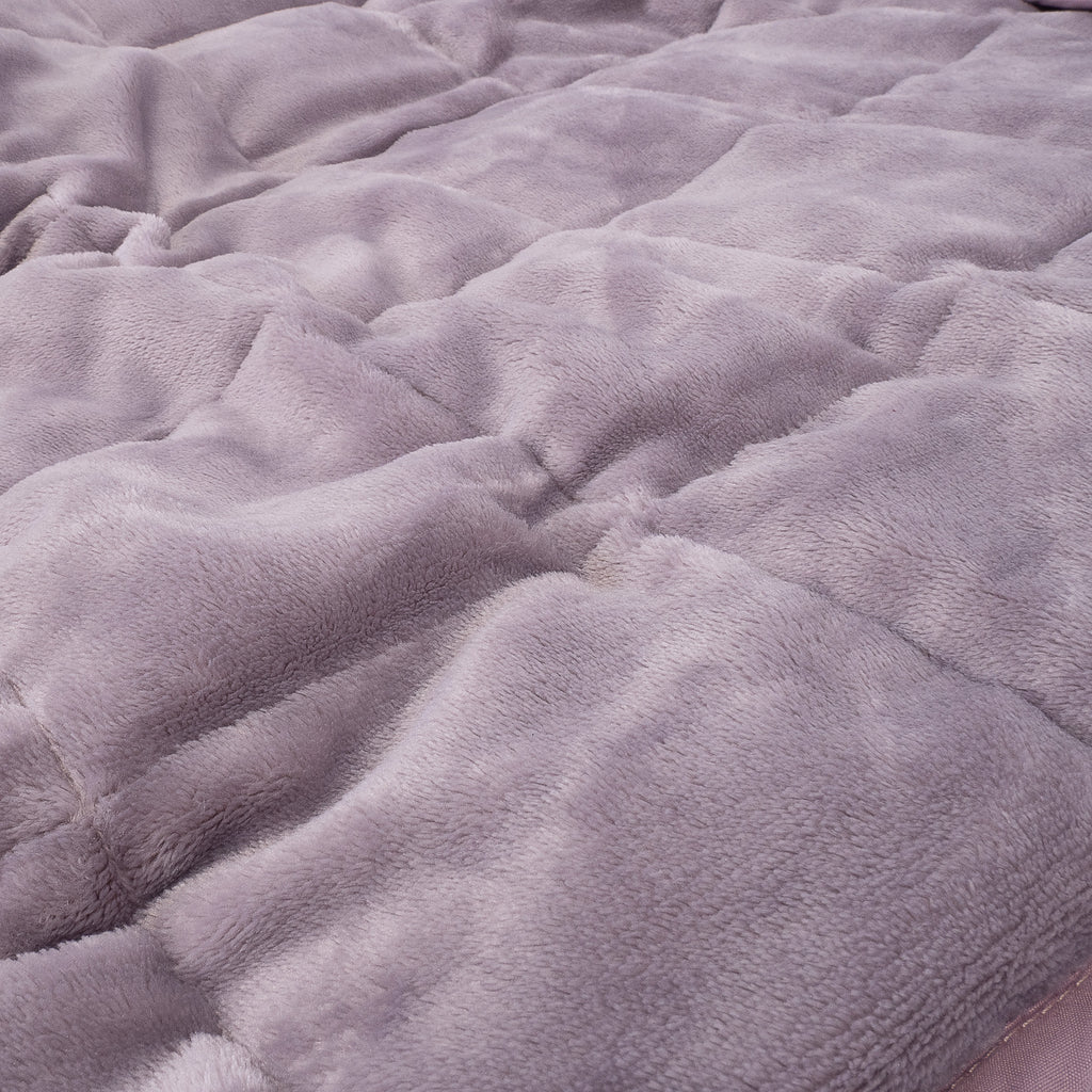 Weighted Blanket for Adults - Flannel Fleece Pale Pink 04