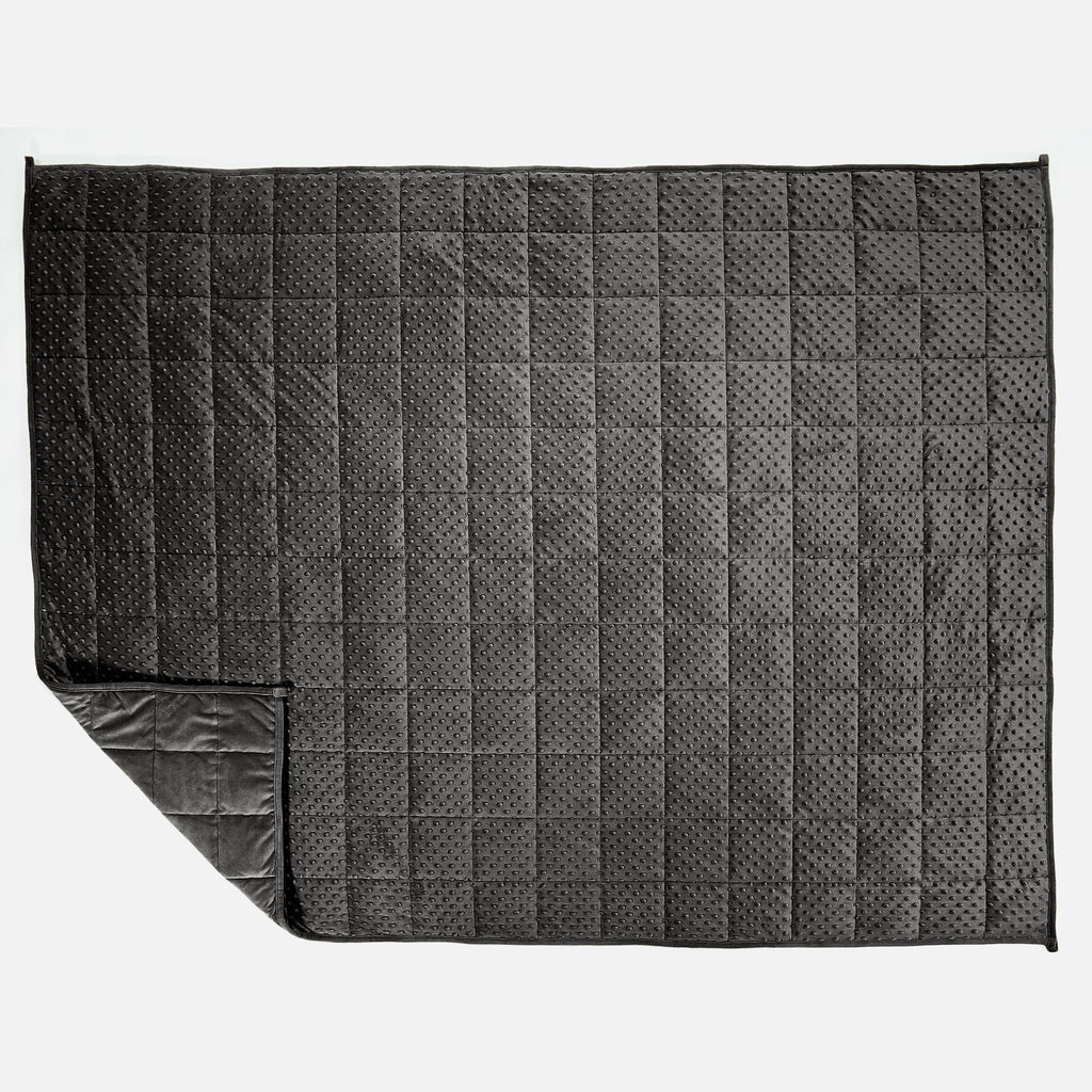 Weighted Blanket for Adults - Minky Dot Grey 03