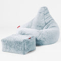 Faux Fur Rabbit Dusty Blue