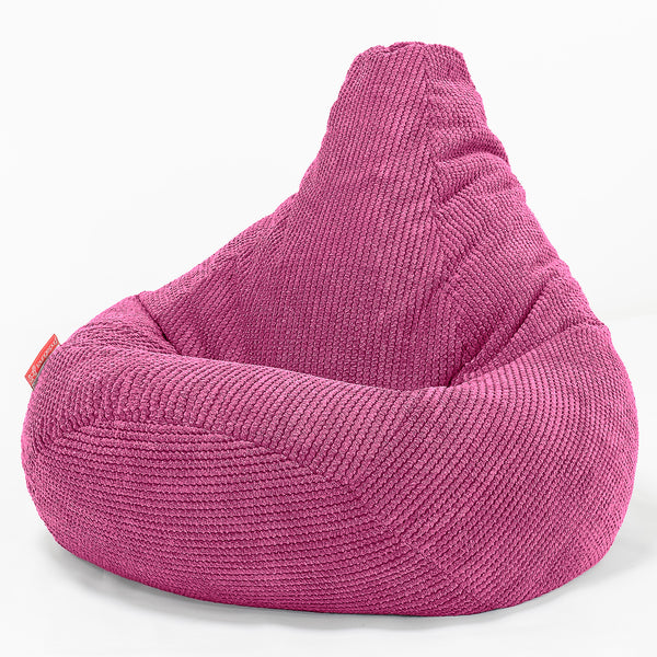 Highback Bean Bag Chair - Pom Pom Pink 01