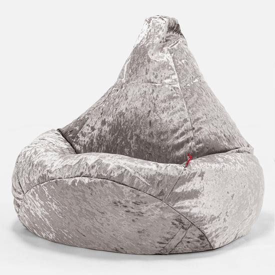 Highback Bean Bag Chair - Vintage Silver 02