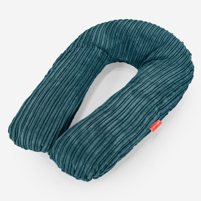 Hug Pillow - Cord Teal Blue 01