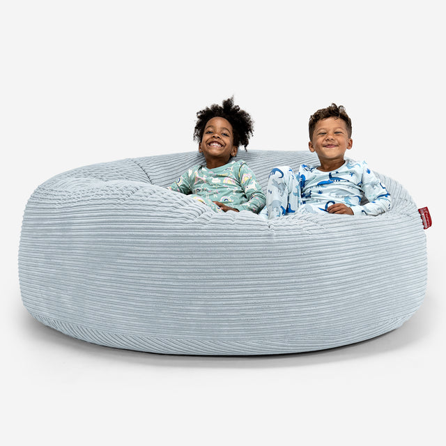 Huge Family Sized Kids' Bean Bag 2-14 yr - Cord Baby Blue 01