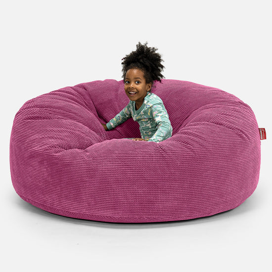 Huge Family Sized Kids' Bean Bag 2-14 yr - Pom Pom Pink 01