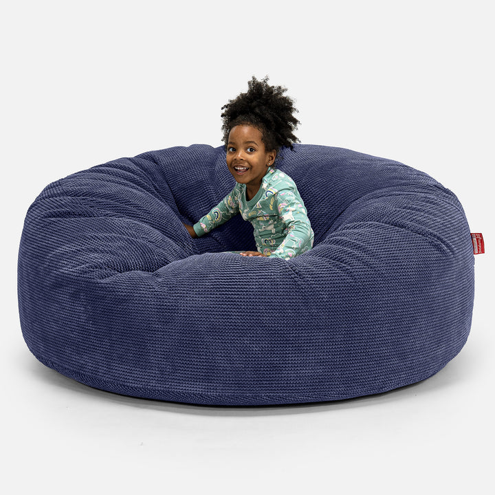 Huge Family Sized Kids' Bean Bag 2-14 yr - Pom Pom Purple 01