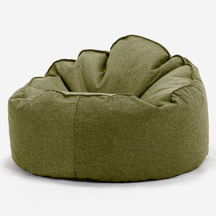 Archi Bean Bag Chair - Interalli Wool Lime Green 01