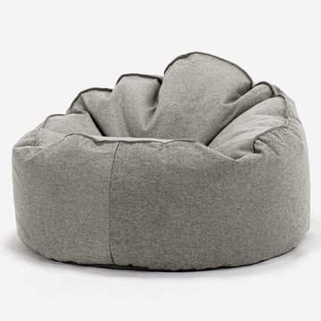Archi Bean Bag Chair - Interalli Wool Silver 01