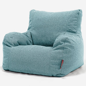 Josephine Bean Bag Armchair - Interalli Wool Aqua