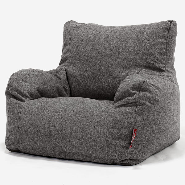 Bean Bag Armchair - Interalli Wool Grey 01