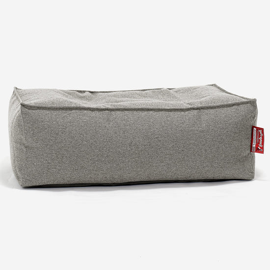 Large Footstool - Interalli Wool Silver 01