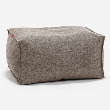 Small Footstool - Interalli Wool Biscuit 01
