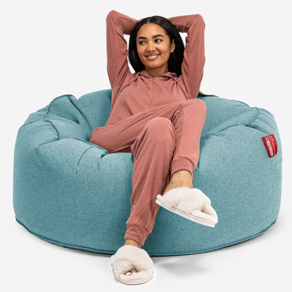 Mammoth Bean Bag Sofa - Interalli Wool Aqua 01