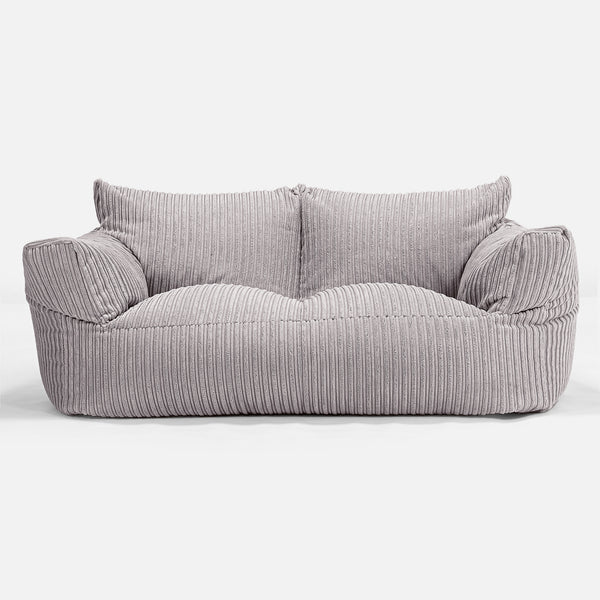 Josephine Sofa Bean Bag - Cord Aluminium Silver 01