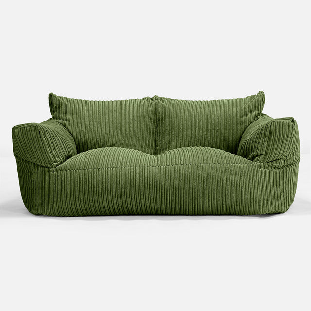 Josephine Sofa Bean Bag - Cord Forest Green 01