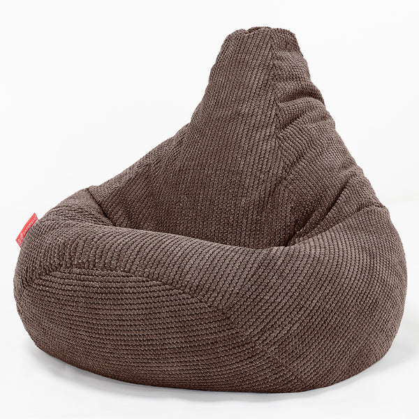 Children's Gaming Bean Bag Chair 6-14 yr - Pom Pom Chocolate 01