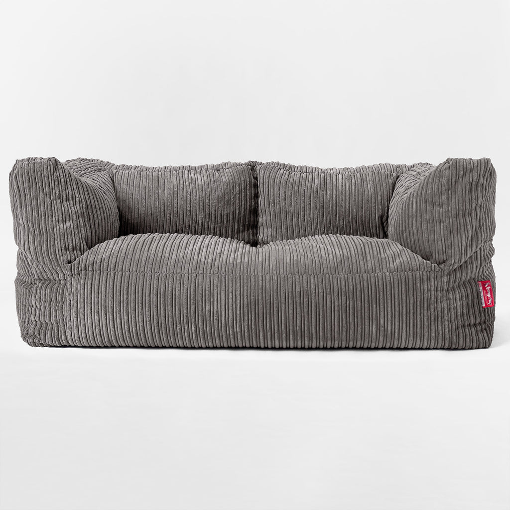 Kids' Giant Albert Sofa 2 Seater 2-14 yr - Cord Graphite Grey 03