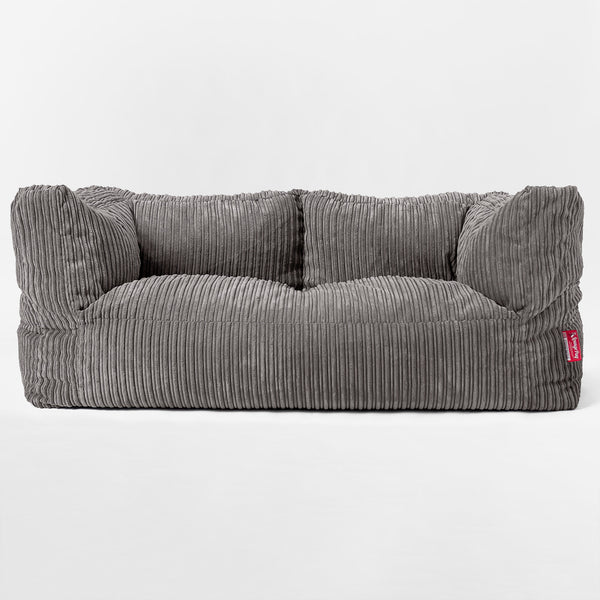 Kids' Giant Albert Sofa 2 Seater 2-14 yr - Cord Graphite Grey 01