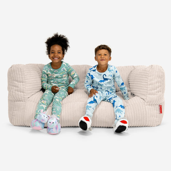Kids' Giant Albert Sofa 2 Seater 2-14 yr - Cord Ivory 01