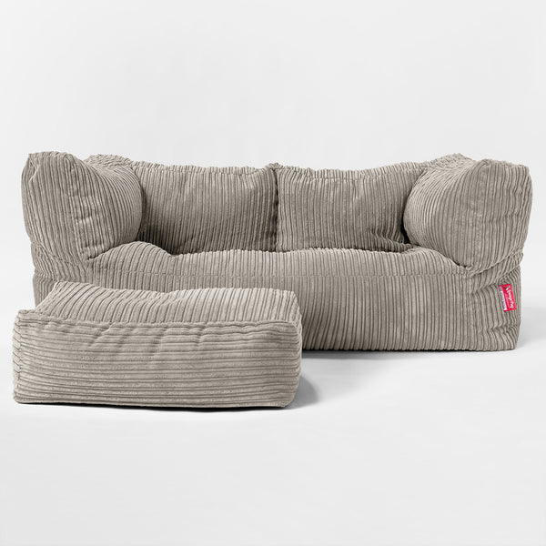 Kids' Giant Albert Sofa 2 Seater 2-14 yr - Cord Mink 01