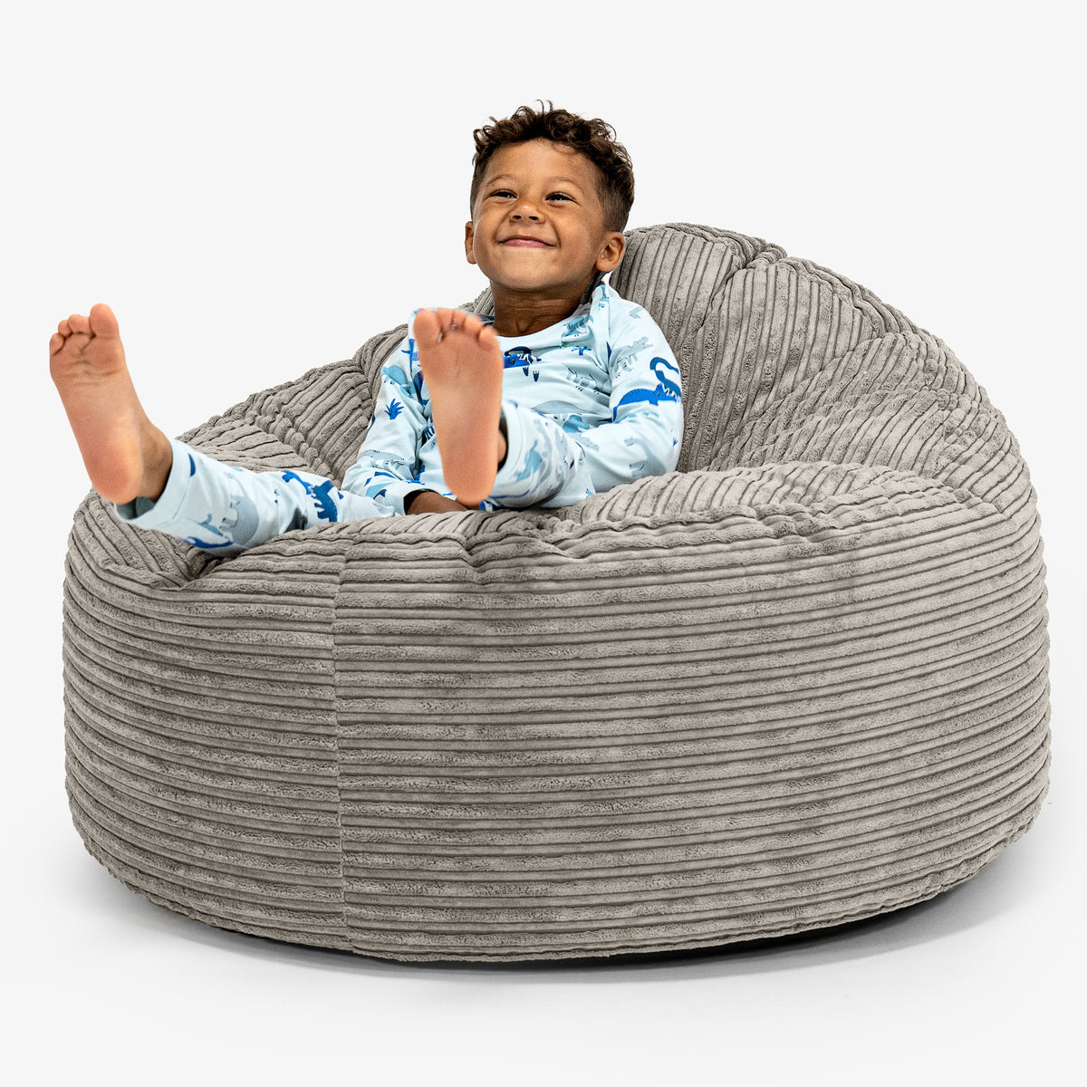 Lounge Pug Kids Giant Snuggle Bean Bag Chair UK Cord Mink Children's