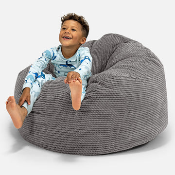 Kids' Giant Snuggle Bean Bag 3-8 yr - Pom Pom Charcoal 01