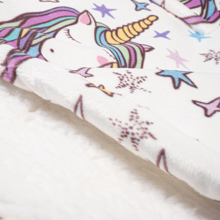 Pug unicorn blanket on sale