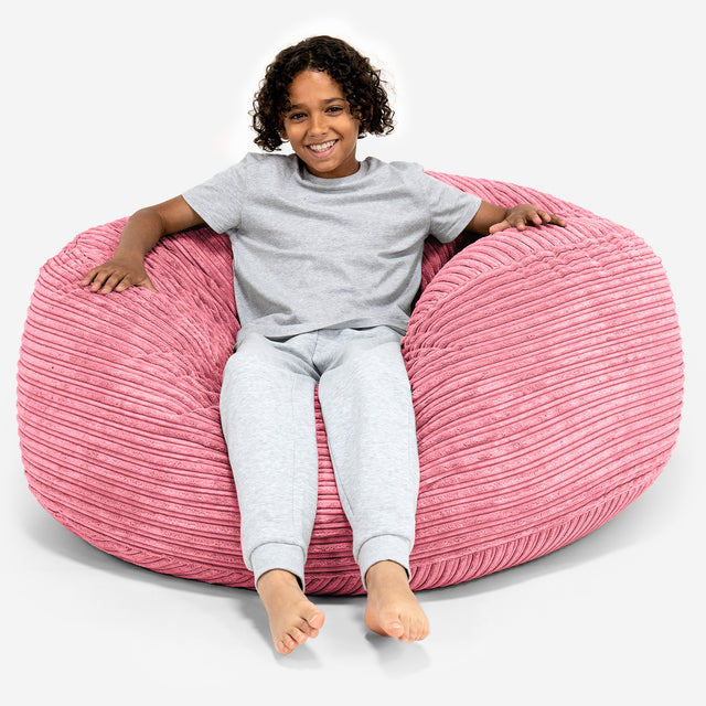 Ultra Comfy Kids' Super Sized Bean Bag 6-14 yr - Cord Coral Pink 01
