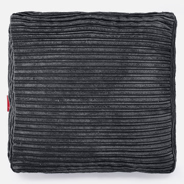 Large Floor Cushion - Cord Black 03