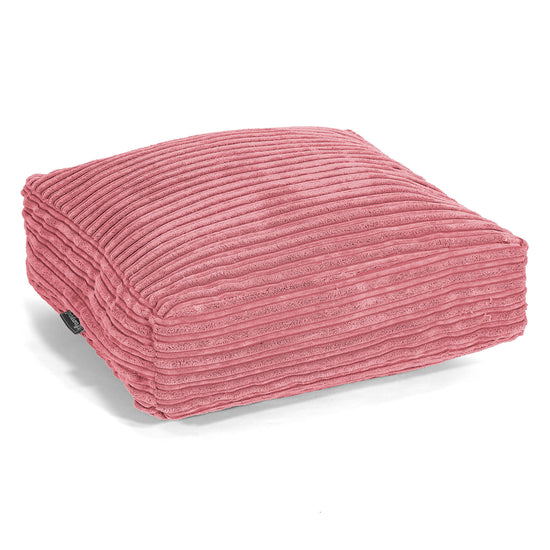 Large Floor Cushion - Cord Coral Pink 01