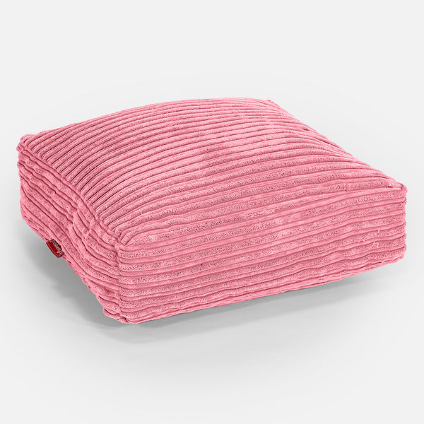 Large Floor Cushion - Cord Coral Pink 01