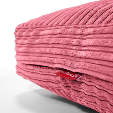 Large Floor Cushion - Cord Coral Pink 02