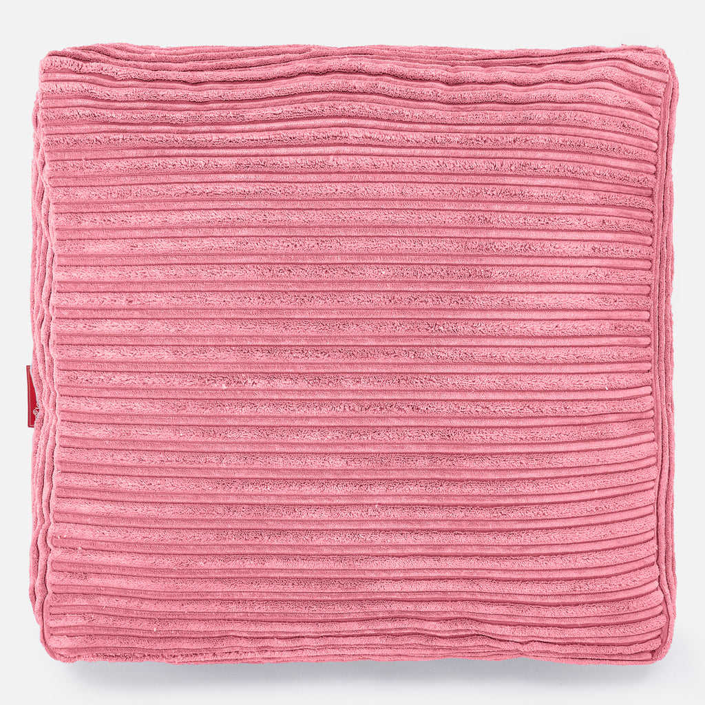 Large Floor Cushion - Cord Coral Pink 03