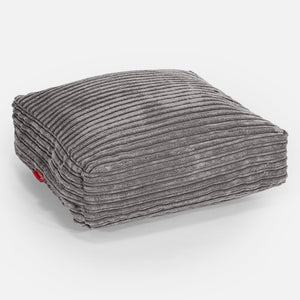 Large Floor Cushion - Cord Graphite Grey