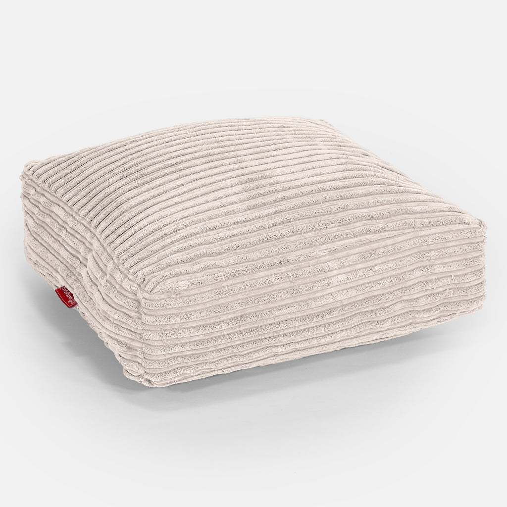 Large Floor Cushion - Cord Ivory 01