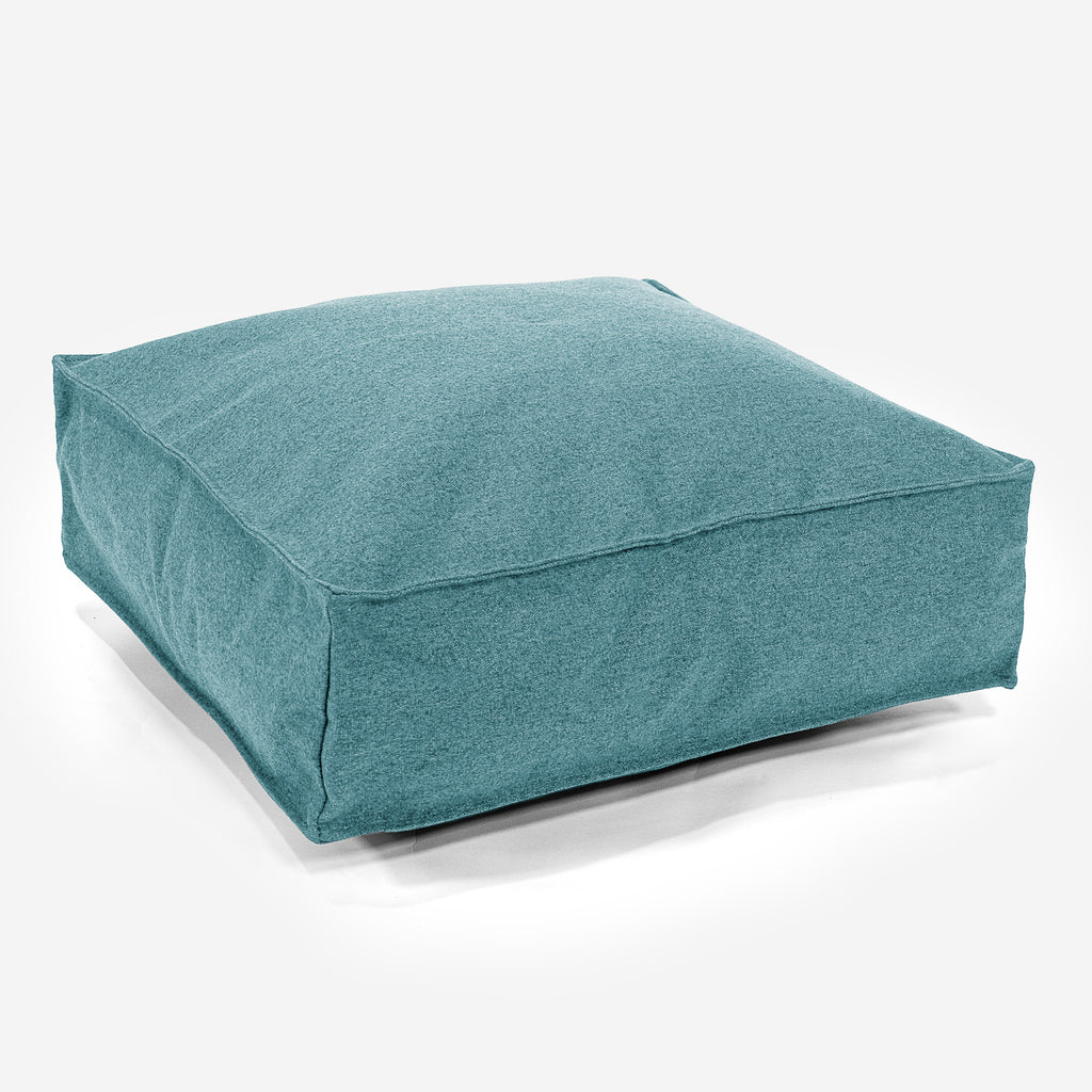 Large Floor Cushion - Interalli Wool Aqua 01