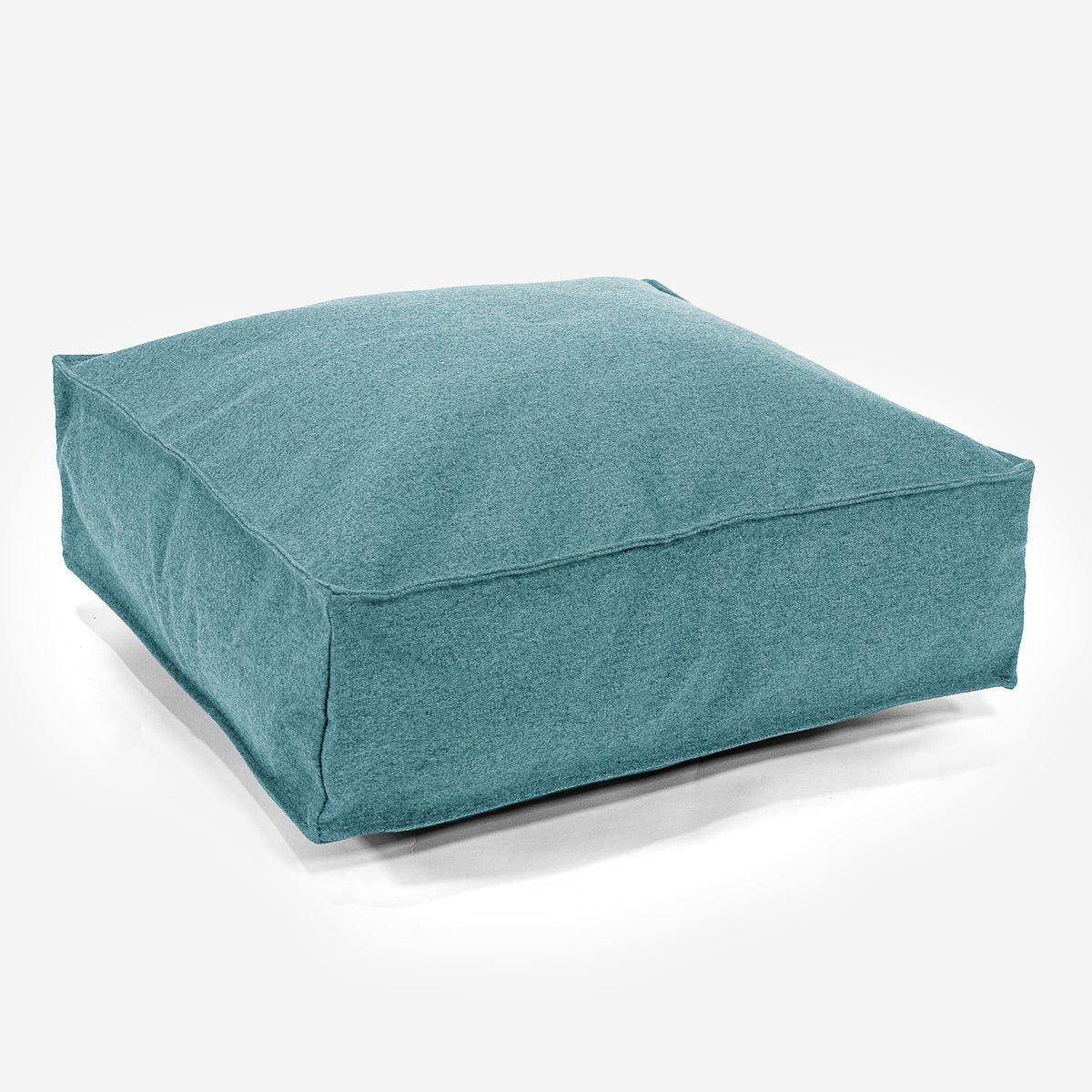 Lounge Pug Large Floor Cushion Interalli Faux Wool Aqua Blue Square lounge-pug-large-floor-cushion-interalli-faux-wool-aqua-blue-square