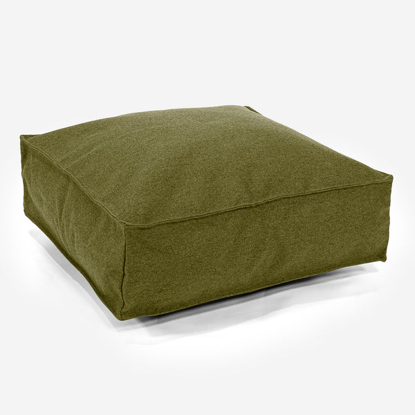 Large Floor Cushion - Interalli Wool Lime Green 01