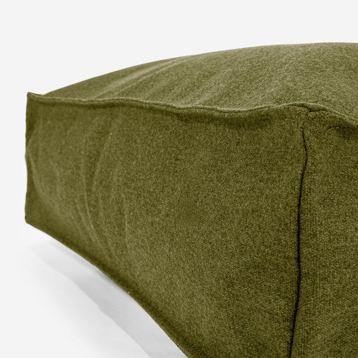Large Floor Cushion - Interalli Wool Lime Green 02