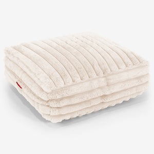 Large Floor Cushion - Ultra Plush Cord Cream