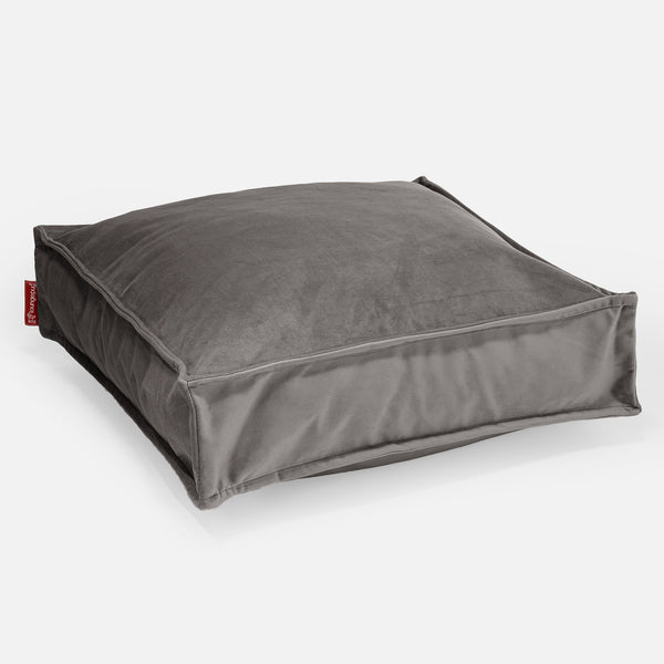 Large Floor Cushion - Velvet Graphite Grey 01