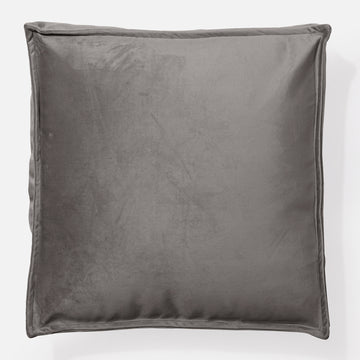 Large Floor Cushion - Velvet Graphite Grey 03