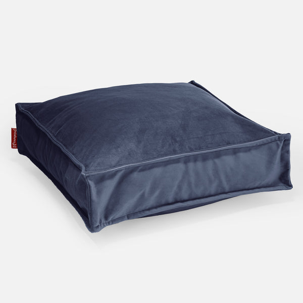 Blue velvet floor best sale cushion