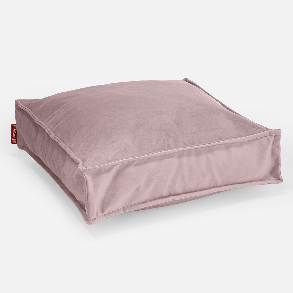 Large Floor Cushion - Velvet Rose Pink 01