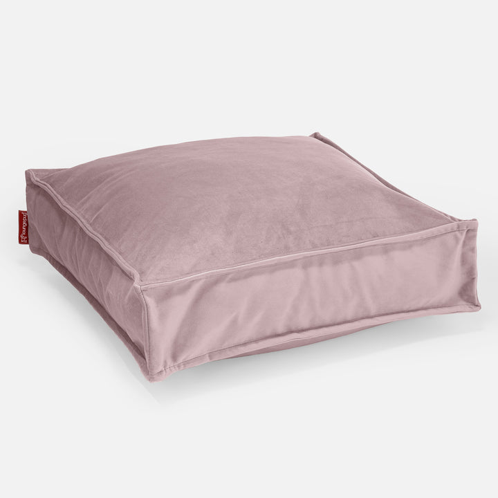 Lounge Pug Large Floor Cushion Velvet Rose Pink– Big Bertha Original UK