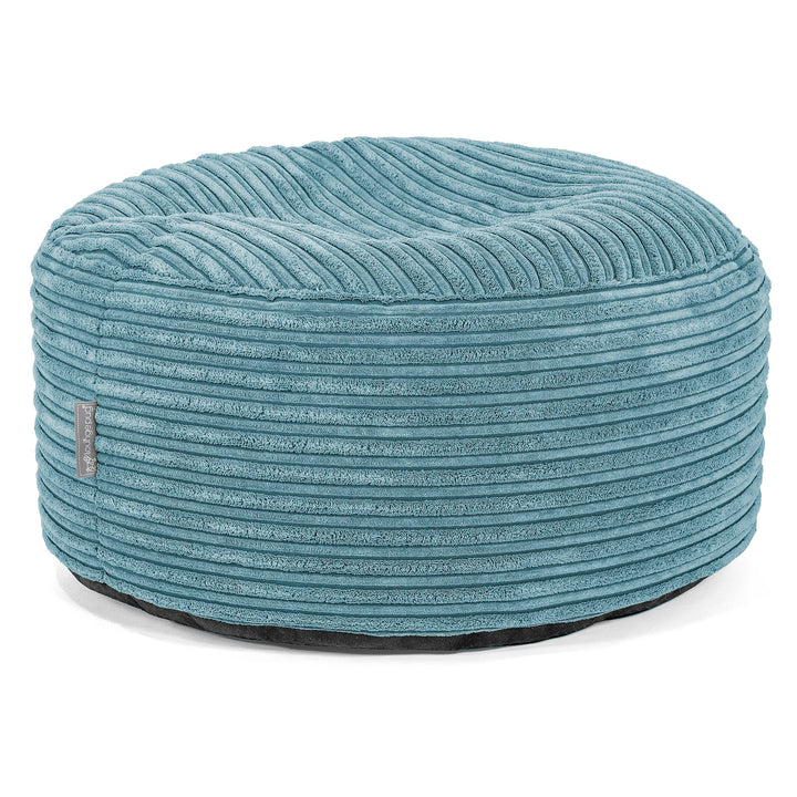Thread Rope Small Lounge Pug Large Round Footstool Cord Aegean Blue Bean Bag Pouf Small ...