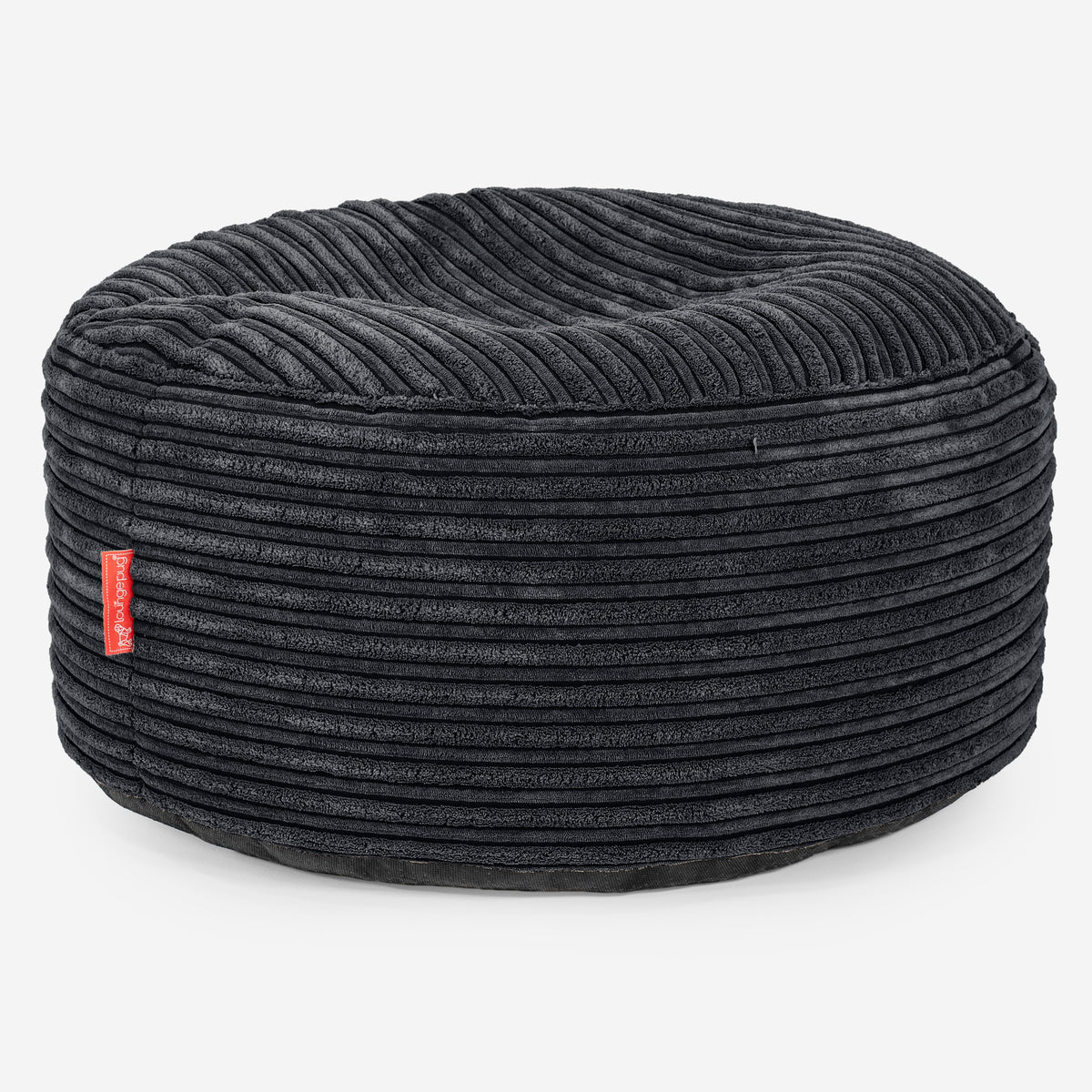 Small round on sale black ottoman