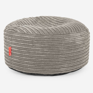 Large Round Footstool - Cord Mink
