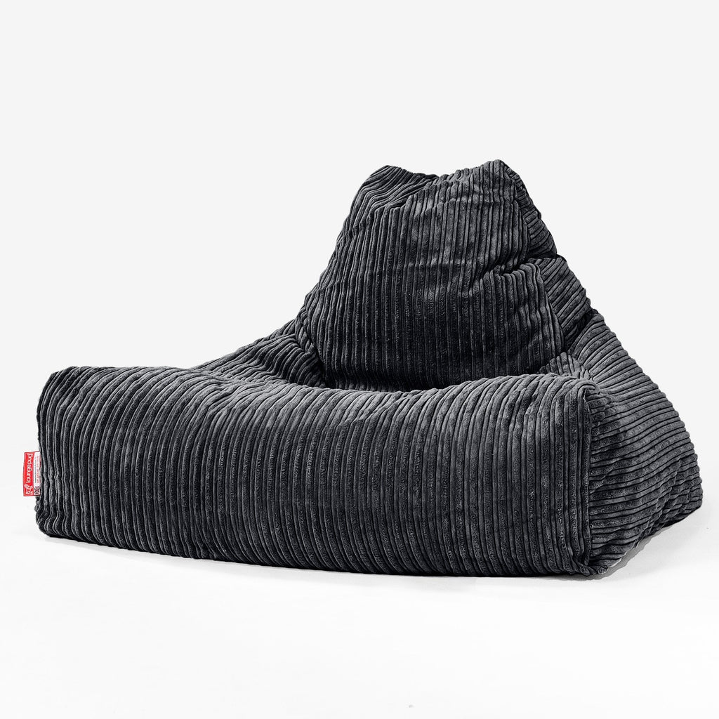 Lounger Beanbag - Cord Black 01